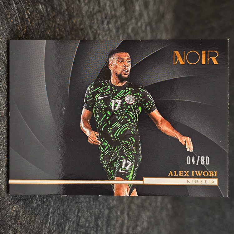 Panini Noir Soccer 2004/25 - Bronze - Alex Iwobi, Nigeria /80 #134
