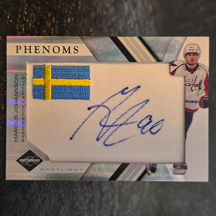 Panini Limited Phenoms 2011-12 - Autograph - Marcus Johansson, Washington Capitals /50 #90