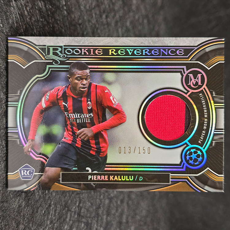 Topps Museum Collection UEFA CL 2020-21 - Rookie Reverence Relics - Pierre Kalulu, AC Milan /150 #RRR-PK