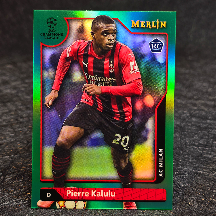 Topps Merlin UEFA 2021-22 - Green - Pierre Kalulu, AC Milan /99 #147