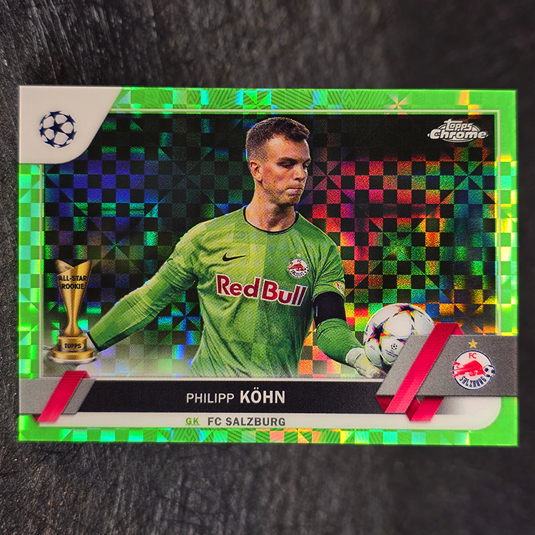 Topps Chrome UEFA 2022-23 - Green - Philipp Köhn, Salzburg /399 #92