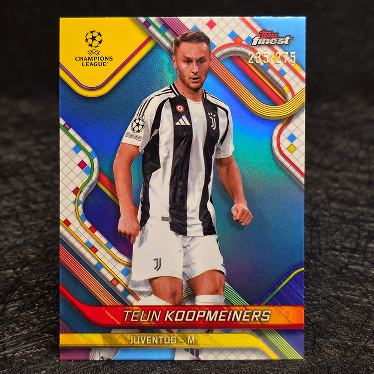 Topps Finest UEFA 2024-25 - Blue - Teun Koopmeiners, Juventus /275 #73