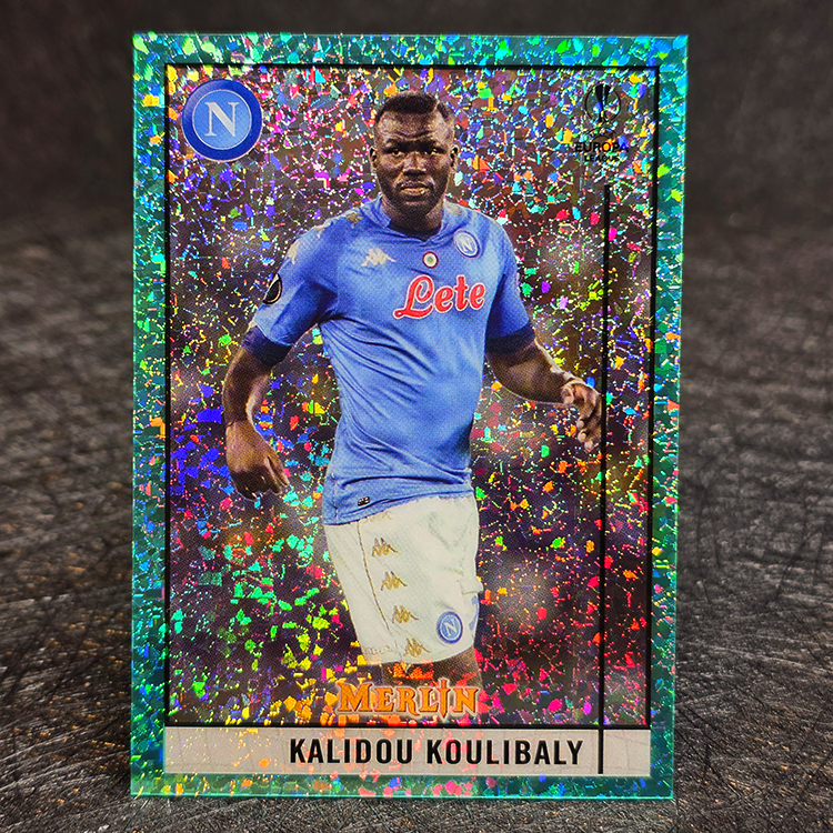 Topps Merlin UEFA 2020-21 - Aqua Speckle - Kalidou Koulibaly, Napoli /175 #63
