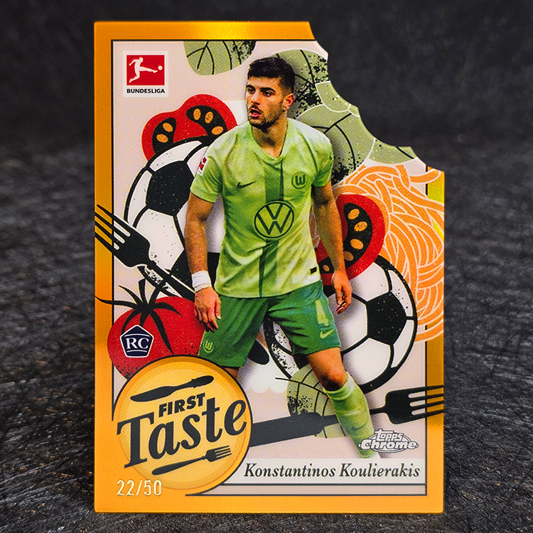 Topps Chrome Bundesliga 2024-25 - Gold - Konstantinos Koulierakis, Wolfsburg /50 #FT-2