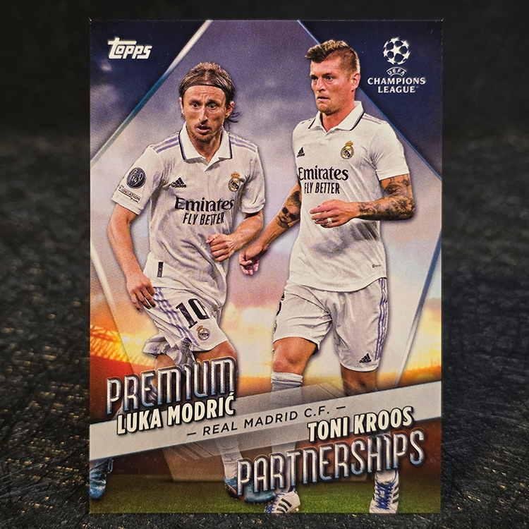 Topps UCC 2022-23 - Premium Partnerships - Luka Modric, Toni Kross, Real Madrid #PP-14