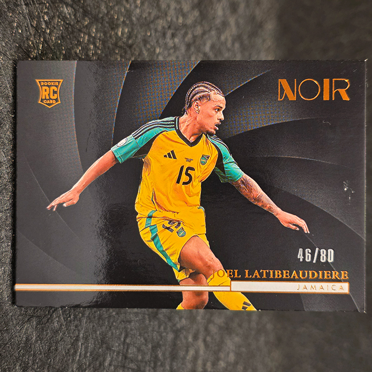 Panini Noir Soccer 2004/25 - Bronze - Joel Latibeaudiere, Jamaica /80 #153