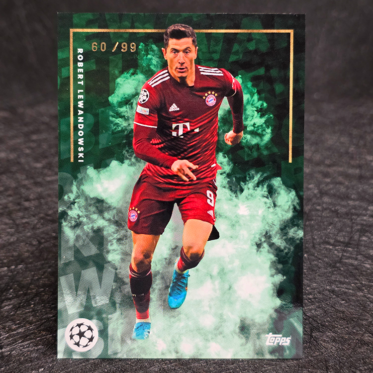 Topps UEFA 2021-22 - Green - Robert Lewandowski, Bayern Munchen /99