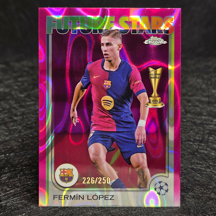 Topps Chrome UEFA 2024-25 - Future Stars, Purple - Fermin Lopez, Barcelona /250 #162