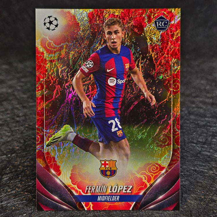 Topps UEFA 2023-24 - Red - Fermin Lopez, Barcelona /150 #38