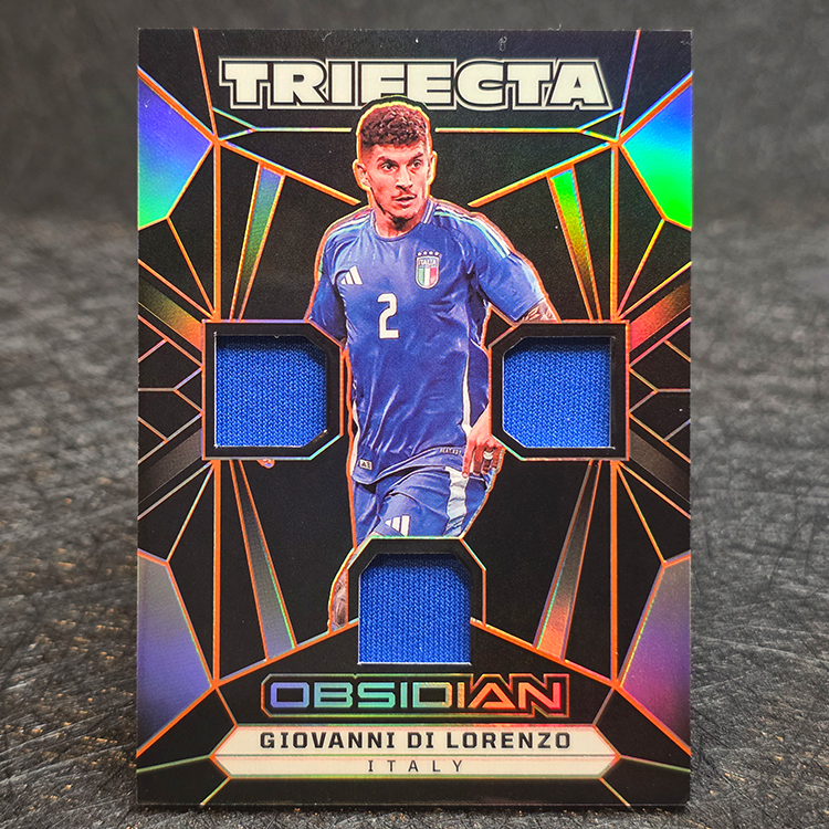 Panini Obsidian 2024-25 - Trifecta - Giovanni Di Lorenzo, Italy /99 #TM-GDL