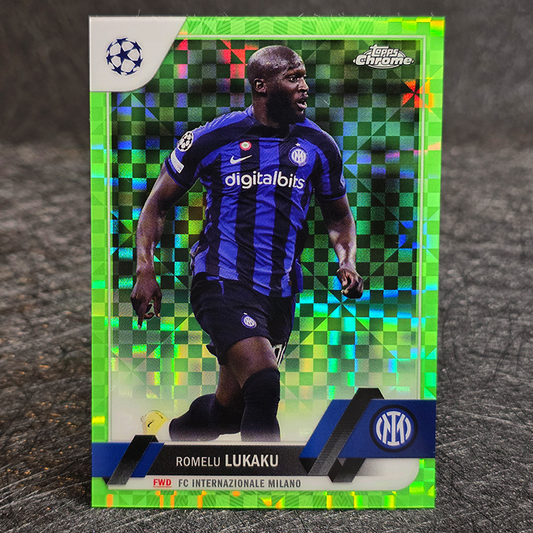 Topps Chrome UEFA 2022-23 - Green - Romelu Lukaku, Inter /399 #96