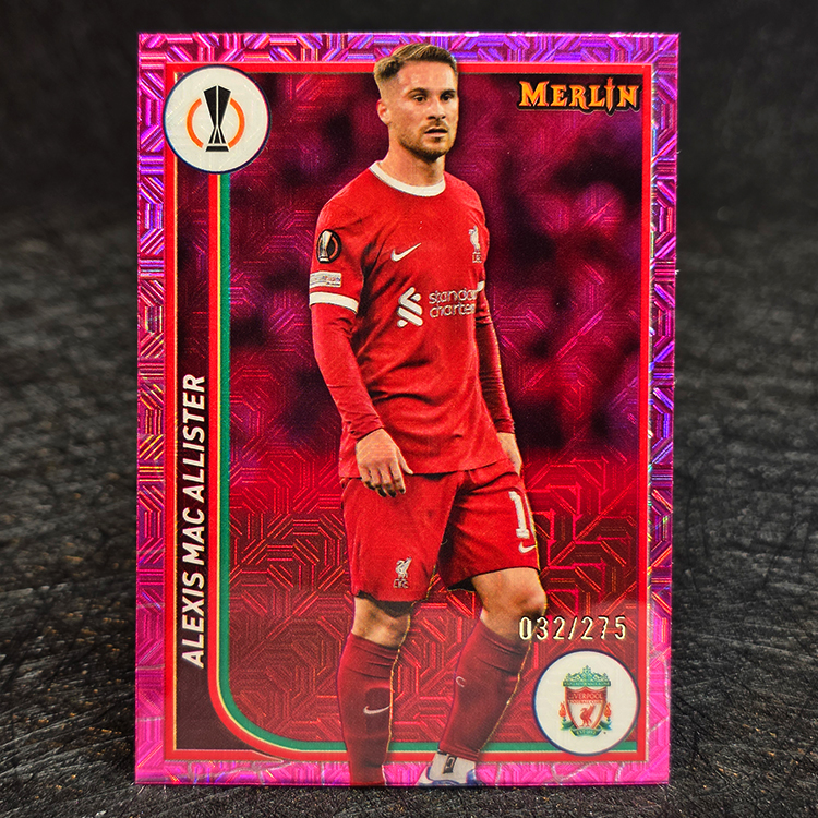 Topps Merlin UEFA 2023-24 - Pink - Alexis Mac Allister, Liverpool /275 #72