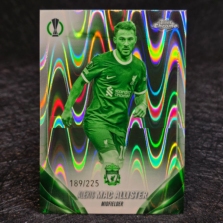Topps Chrome UEFA 2023-24 - Night Vision - Alexis Mac Allister, Liverpool /225 #48
