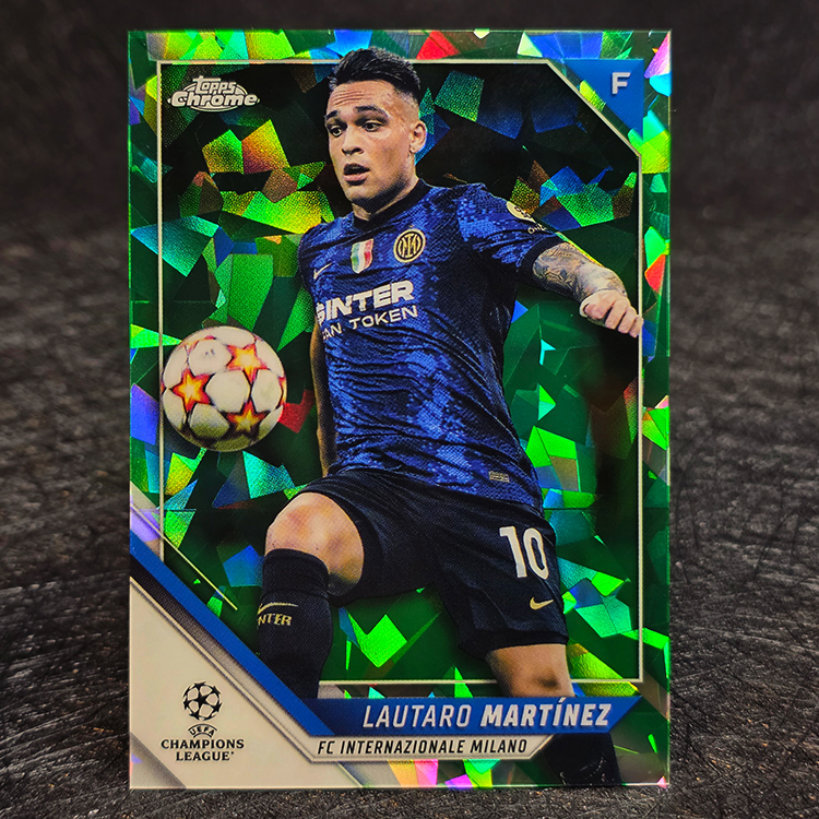 Topps Chrome UEFA 2021-22 - Green - Lautaro Martinez, Inter /75 #30