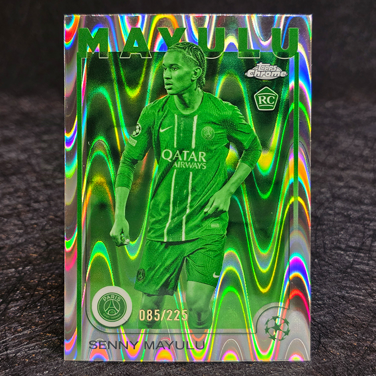 Topps Chrome UEFA 2024-25 - Night Vision - Senny Mayulu, Paris St Germain /225 #173