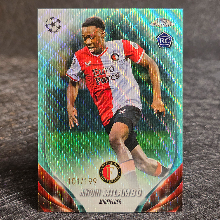Topps Chrome UEFA 2023-24 - Aqua - Antoni Milambo, Feyenoord /199 #140