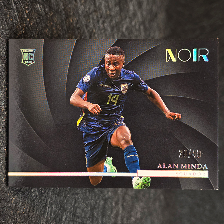 Panini Noir Soccer 2004/25 - Silver - Alan Minda, Ecuador /49 #103