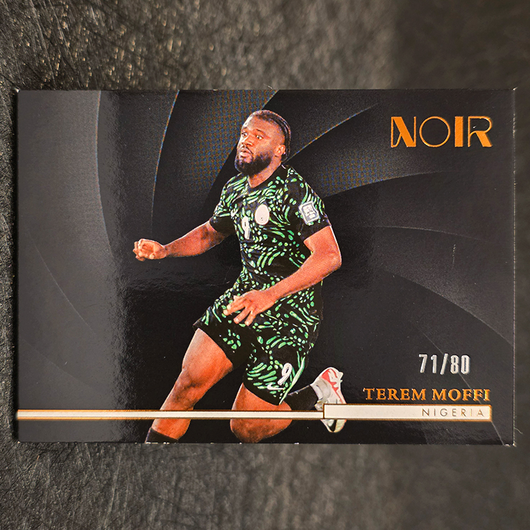 Panini Noir Soccer 2004/25 - Bronze - Terem Moffi, Nigeria /80 #135
