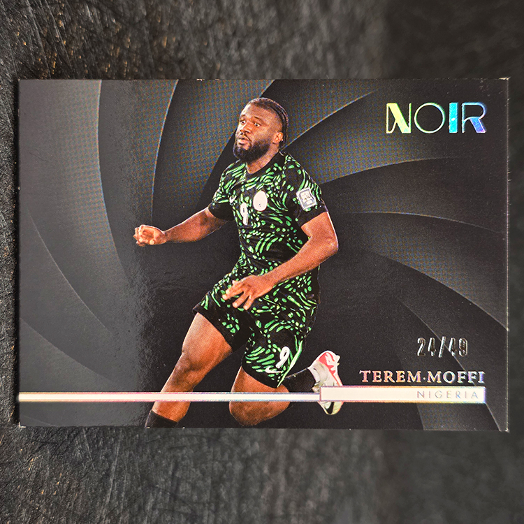 Panini Noir Soccer 2004/25 - Silver - Terem Moffi, Nigeria /49 #135