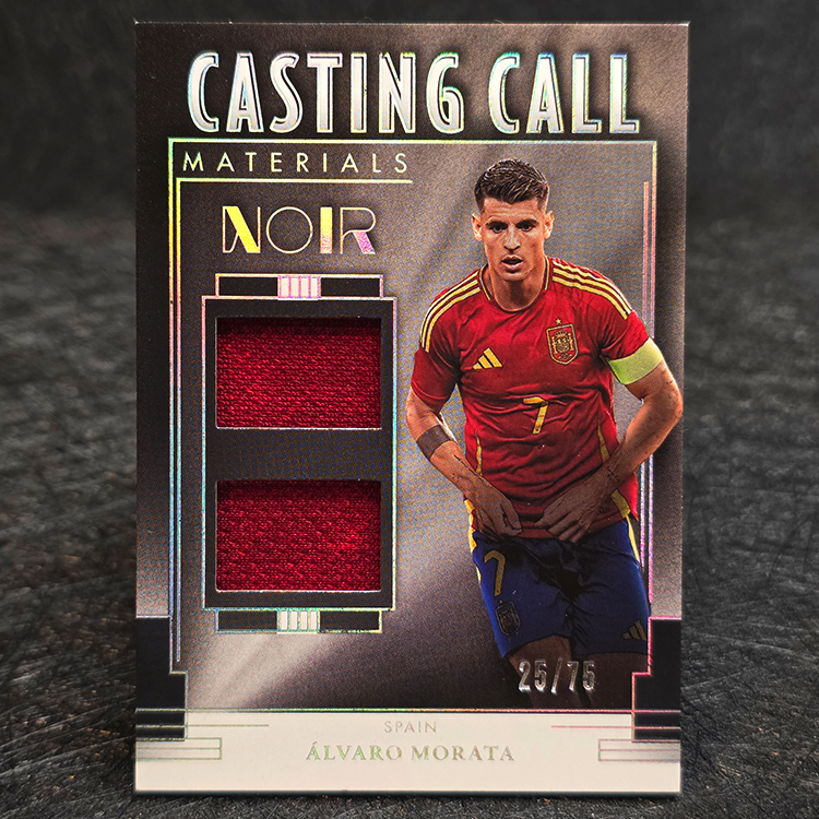 Panini Noir Soccer 2004/25 - Casting Call Materials - Alvaro Morata, Spain /75 #CC-AMO