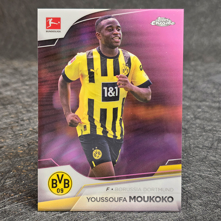 Topps Chrome Bundesliga 2022-23 - Purple - Youssoufa Moukoko, Borussia Dortmund /175