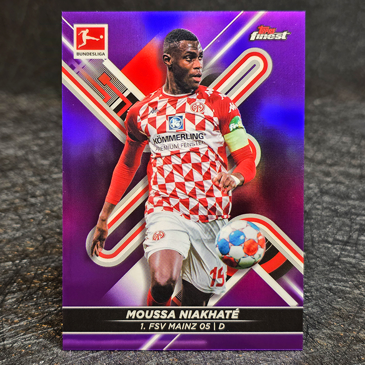 Topps Finest Bundesliga 2021-22 - Purple - Moussa Niakhate, Mainz 05 /250 #112