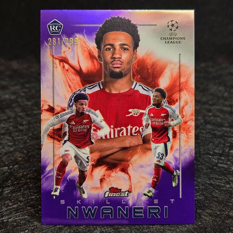 Topps Finest UEFA 2024-25 - Skillset, Purple - Ethan Nwaneri, Arsenal /299 #SK-11