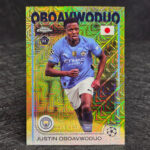 Topps Chrome UEFA 2024-25 - Japanese Edition, Yellow - Justin Oboavwoduo, Manchester City /150 #144