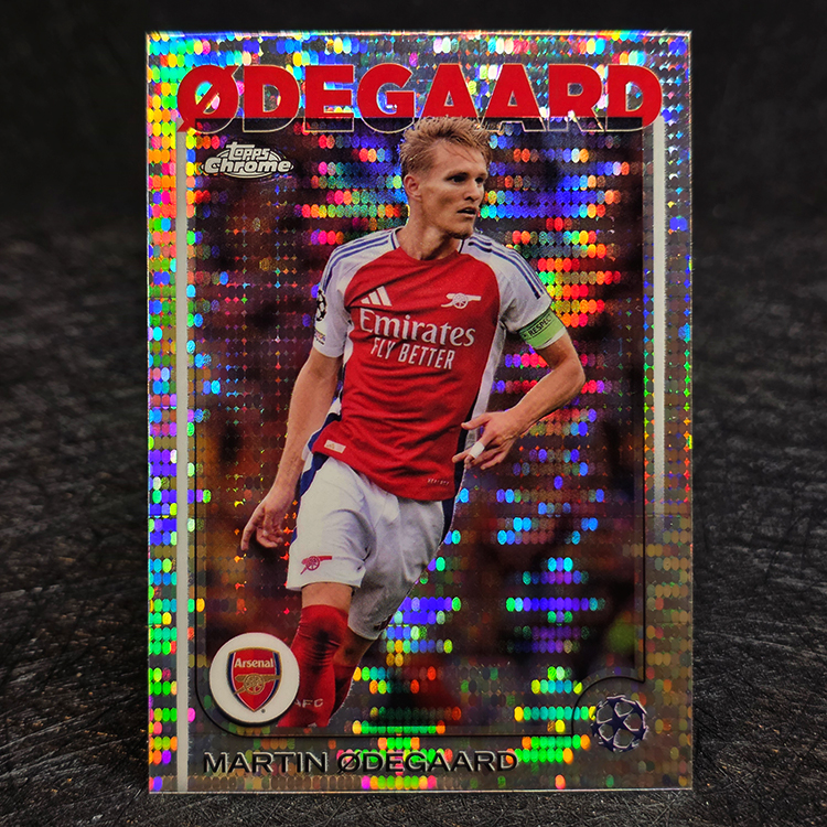 Topps Chrome UCC 2024-25 - Silver Pulsar - Martin Ødegaard, Arsenal #62