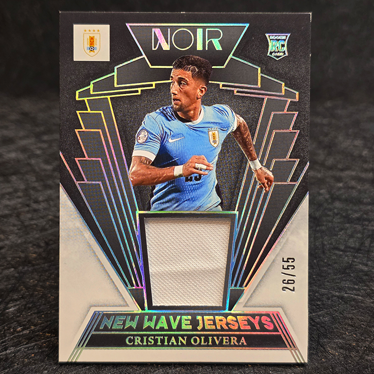 Panini Noir Soccer 2004/25 - New Wave Jerseys - Cristian Olivera, Uruguay /55 #NW-CO