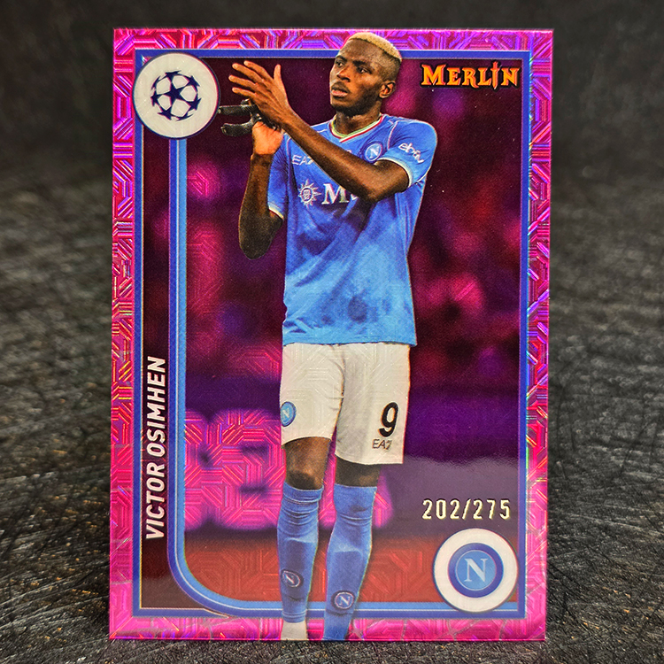 Topps Merlin UEFA 2023-24 - Pink - Victor Osimhen, Napoli /275 #124