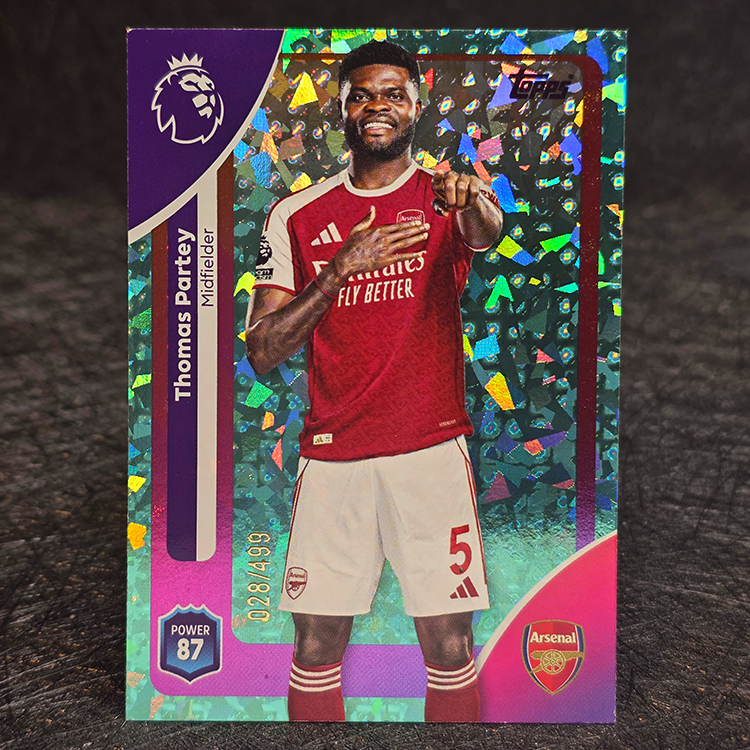 Topps Premier League 2025-26 - Aqua - Thomas Partey, Arsenal /499 #7