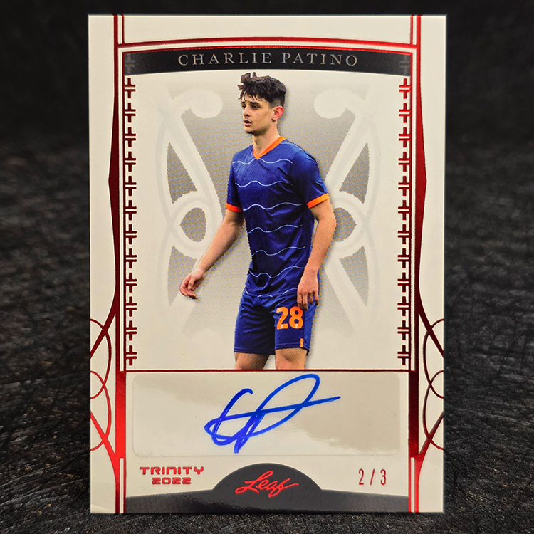 Leaf Trinity 2022 - Autograph, Red - Charlie Patino, Arsenal 2/3 #BA-CP1