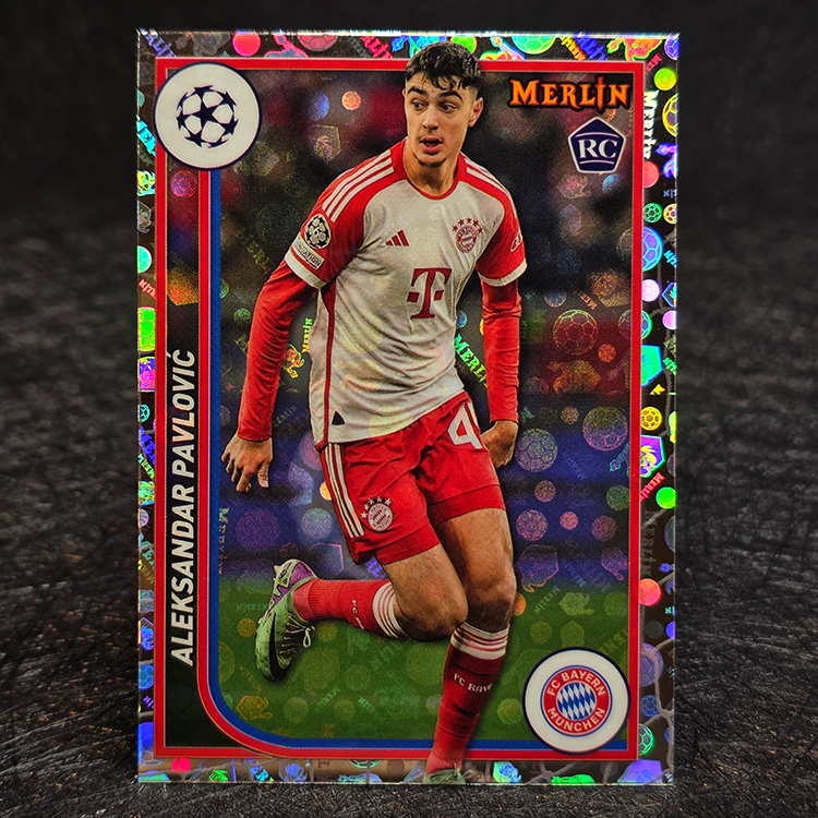 Topps Merlin UEFA 2023-24 - Vintage - Aleksandar Pavlovic, Bayern Munchen #42