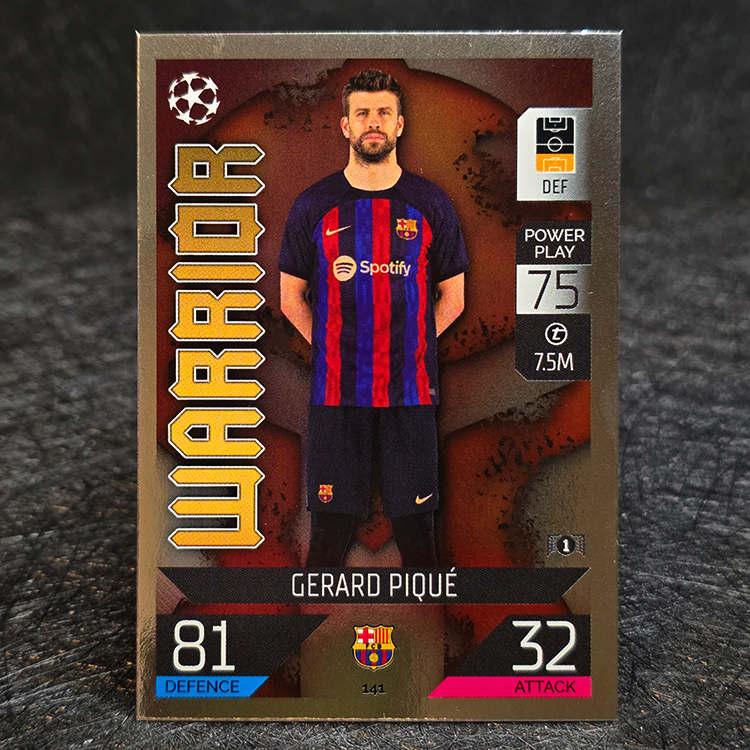 Topps Match Attax 2022-23 - Warrior - Gerard Pique, Barcelona #141