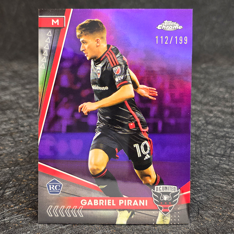 Topps Chrome MLS 2024 - Purple - Gabriel Pirani, D.C United /199 #184