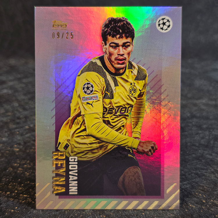 Topps Topps Gold X Dan Leydon 2022-23 - Purple - Giovanni Reyna, Borussia Dortmund /25