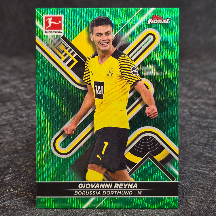 Topps Finest Bundesliga 2021-22 - Green - Giovanni Reyna, Borussia Dortmund /99 #41