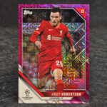 Topps Chrome UEFA 2021-22 - Japanese Edition, Purple - Andy Robertson, Liverpool /125 #27