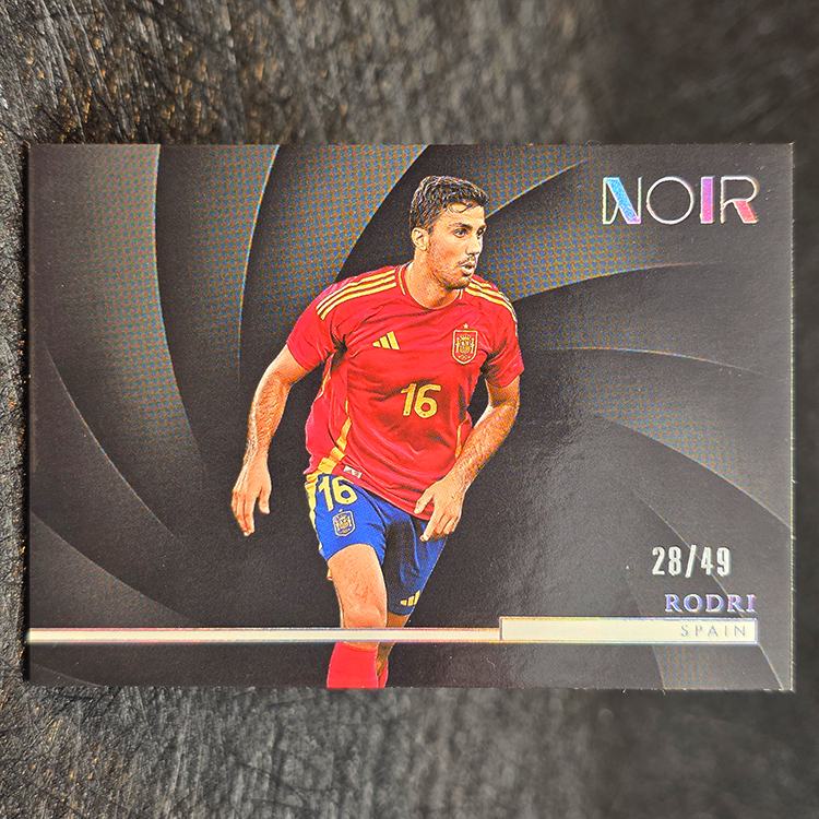Panini Noir Soccer 2004/25 - Silver - Rodri, Spain /49 #114