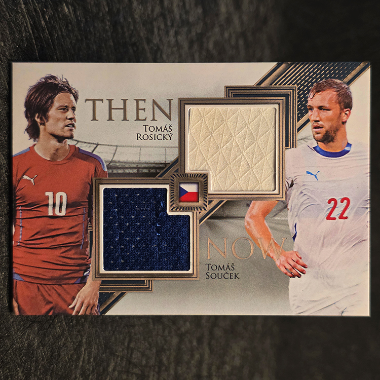 Futera Unique 2025 - Then & Now - Tomas Rosicky, Tomas Soucek, Czech Republic /15 #TN04