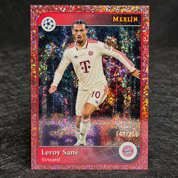 Topps Merlin UEFA 2024-25 - Rose Gold - Leroy Sane, Bayern Munchen /250 #13