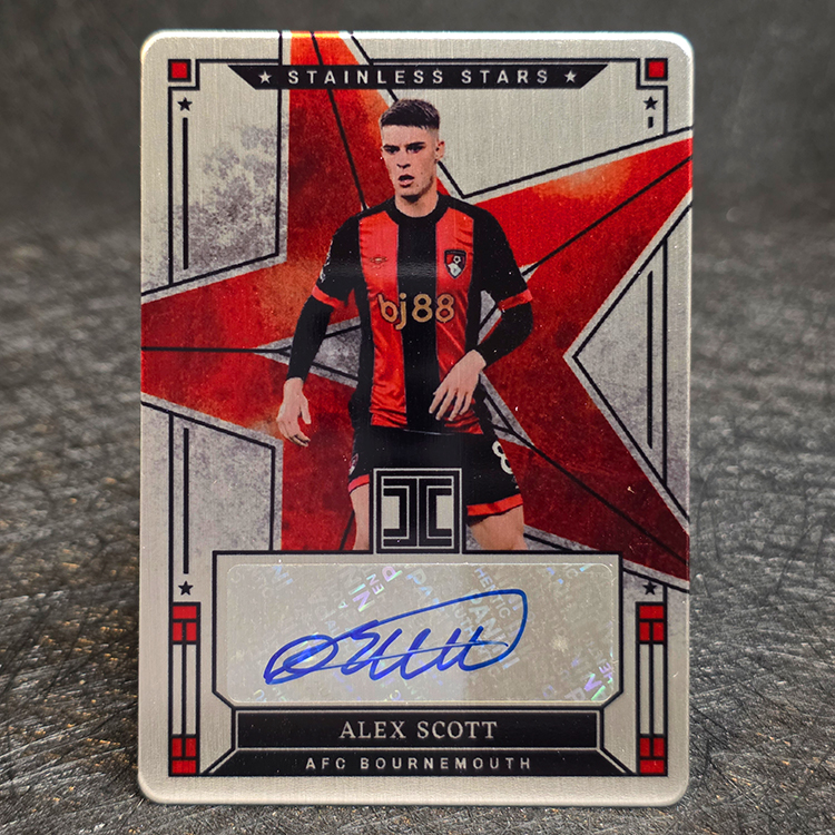 Panini Impeccable PL 2024-25 - Autograph, Stainless Stars - Alex Scott, Bournemouth /25 #ST-AS