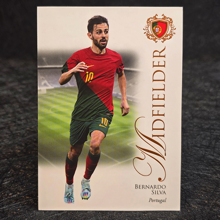 Futera Unique 2023 - Midfielder - Bernardo Silva, Portugal /62 #055