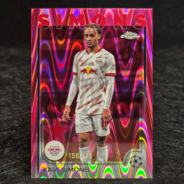 Topps Chrome UEFA 2024-25 - Purple - Xavi Simons, Leipzig /175 #37
