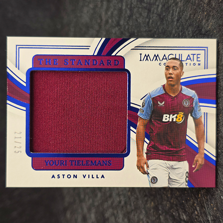 Panini Immaculate 2023-24 - The Standard - Youri Tielemans, Aston Villa /25 #TS-YT