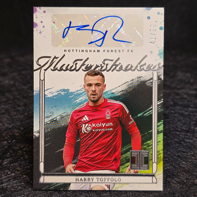 Panini Impeccable PL 2024-25 - MasterStrokes - Harry Toffolo, Nottingham Forest /99 #M-HT