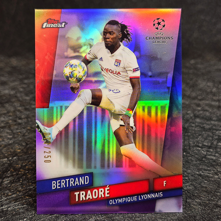 Topps Finest UCL 2019-20 - Purple - Bertrand Traore, Lyon /250 #83