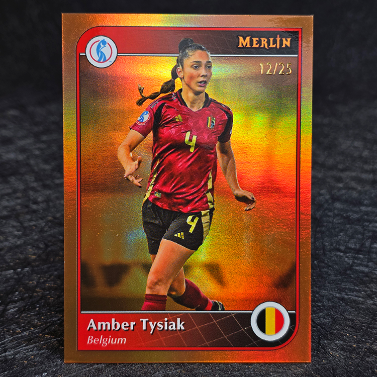 Topps Merlin UEFA Women's Euro 2025 - Orange - Amber Tysiak, Belgium /25
