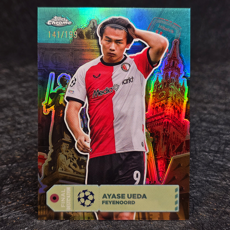 Topps Chrome UEFA 2024-25 - Final Destination - Ayase Ueda, Feyenoord /199 #FD-23